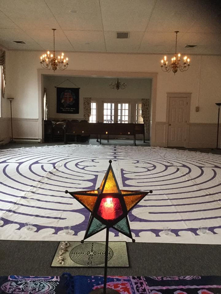 Trinity Episcopal Church, winter solstice labyrinth