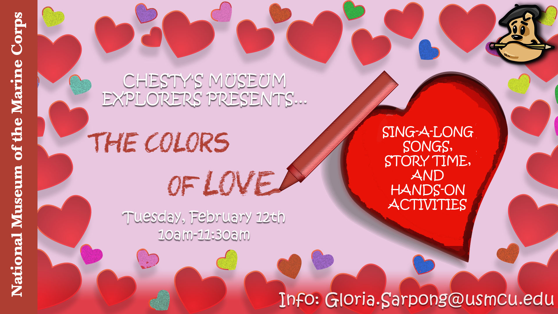 Preschool Play Date, Valentine's, Museum of the Marine Corps