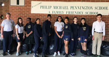 coat drive, Pennington school