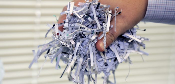 handful of shredded paper