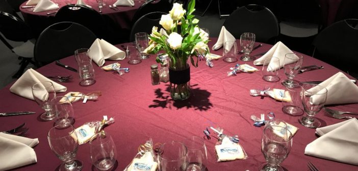 business awards, table, banquet