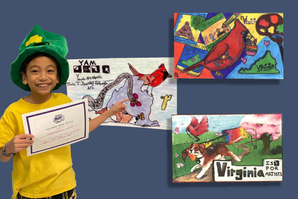 Three Winners in Youth Art Month Flag Contest Prince