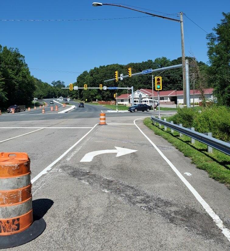 New Traffic Signal at Rippon Boulevard and Blackburn Road in