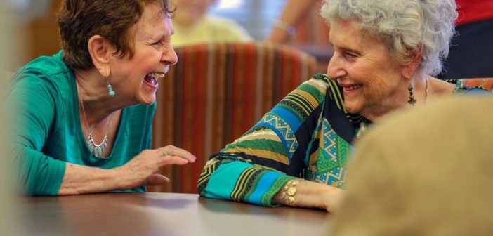 laughing senior women, Harmony
