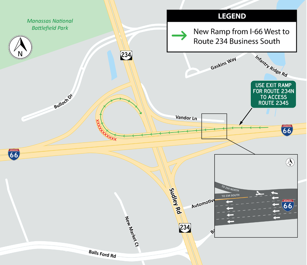 Route 234 I-66 ramp, VDOT