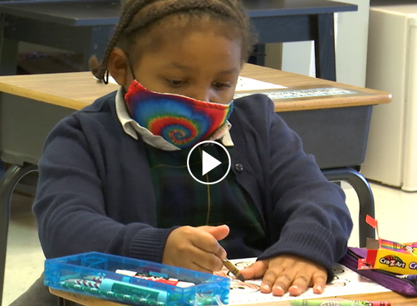 PWCS, first grader return to learn