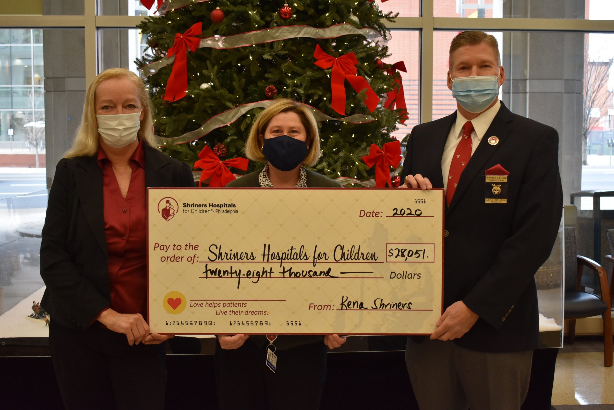 Kena Shriners Donate over 28,000 to Shriners Hospital for Children