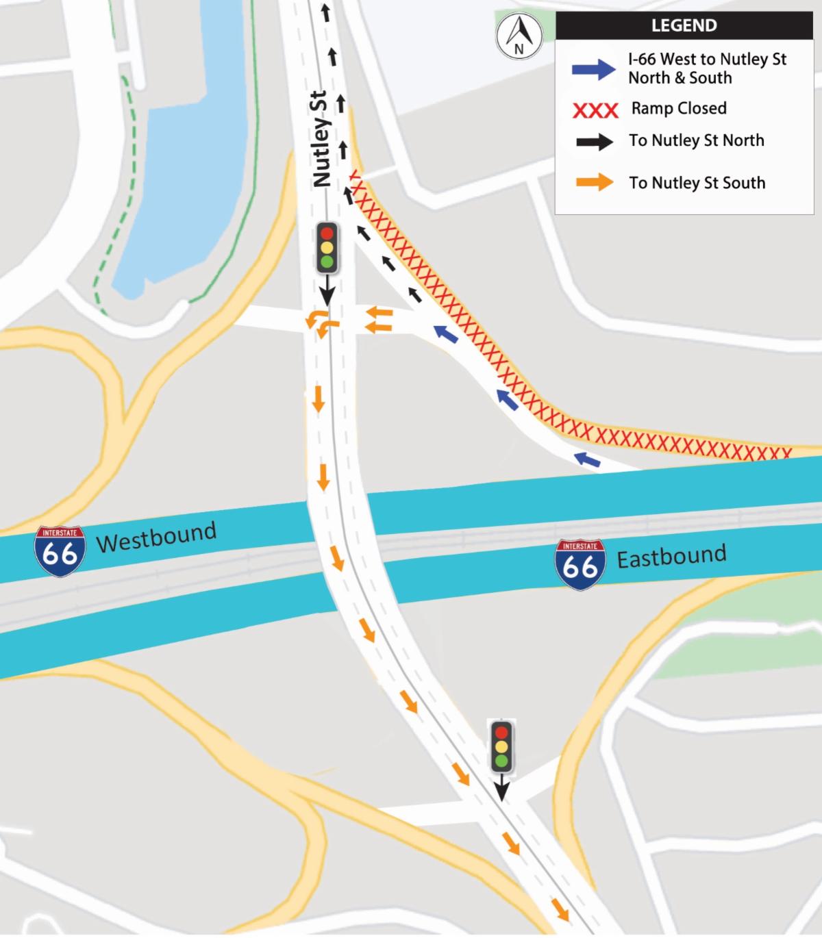 Nutley St. ramp at I-66