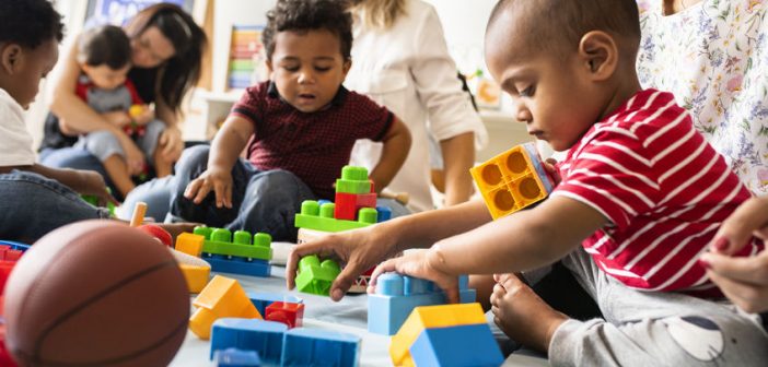 children playing, toys