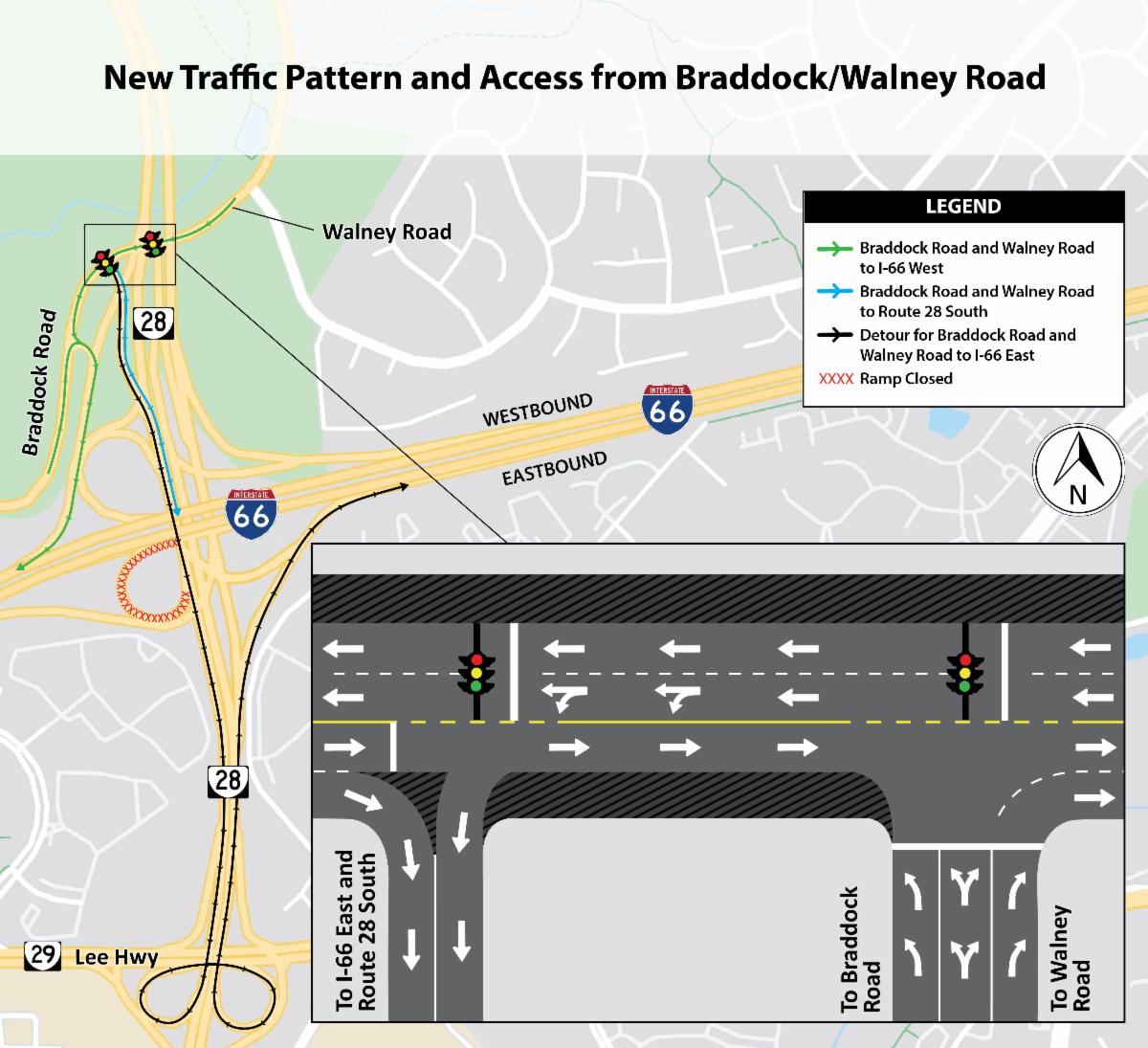 Ramp Openings, Traffic Changes at I66/Route 28 Interchange and