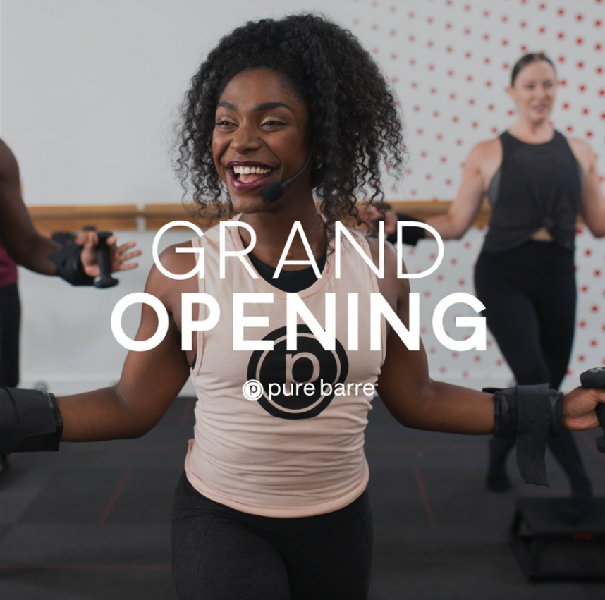 Pure barre woodbridge, grand opening