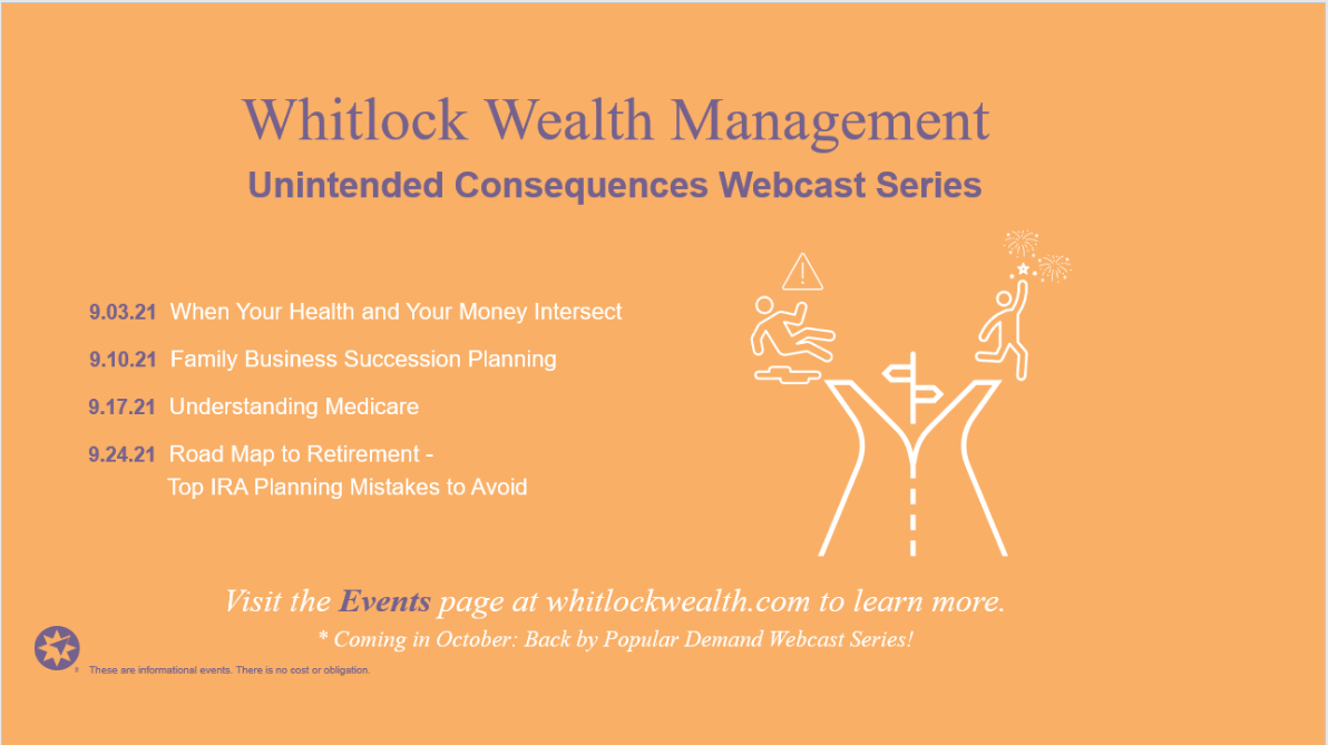 Whitlock Wealth, unintended consequences, Sept 2021