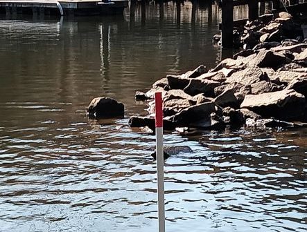 Occoquan, river safety marker
