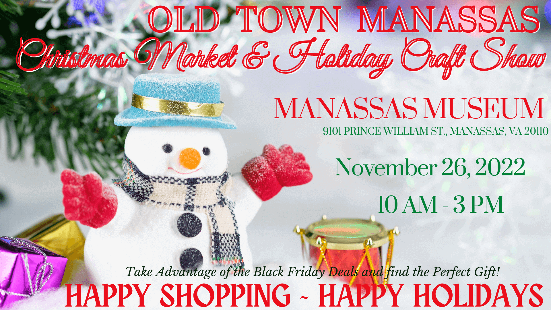 Old Town Manassas Christmas Fair and Holiday Craft Show Prince