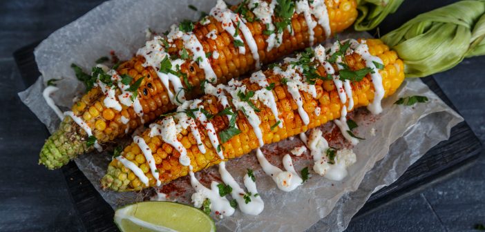 gilled corn on the cob
