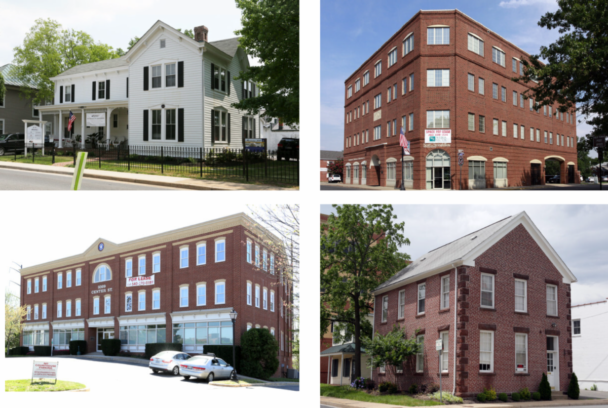 historic downtown Manassas office space
