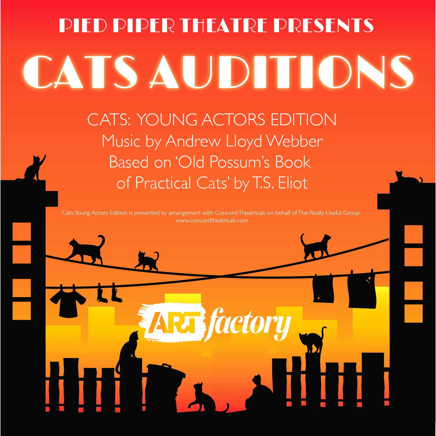 Pied Piper Theatre’s Auditions for Cats (Young Actors Edition) Prince