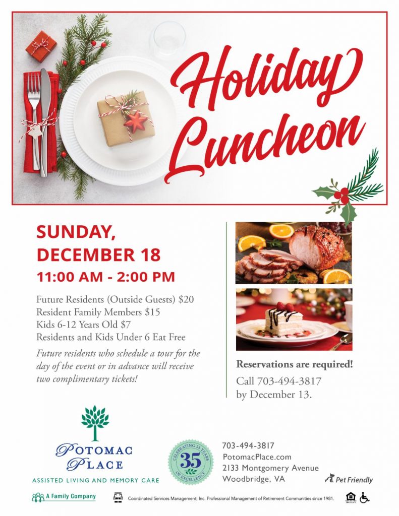 Holiday Luncheon for Family and Friends | Prince William Living