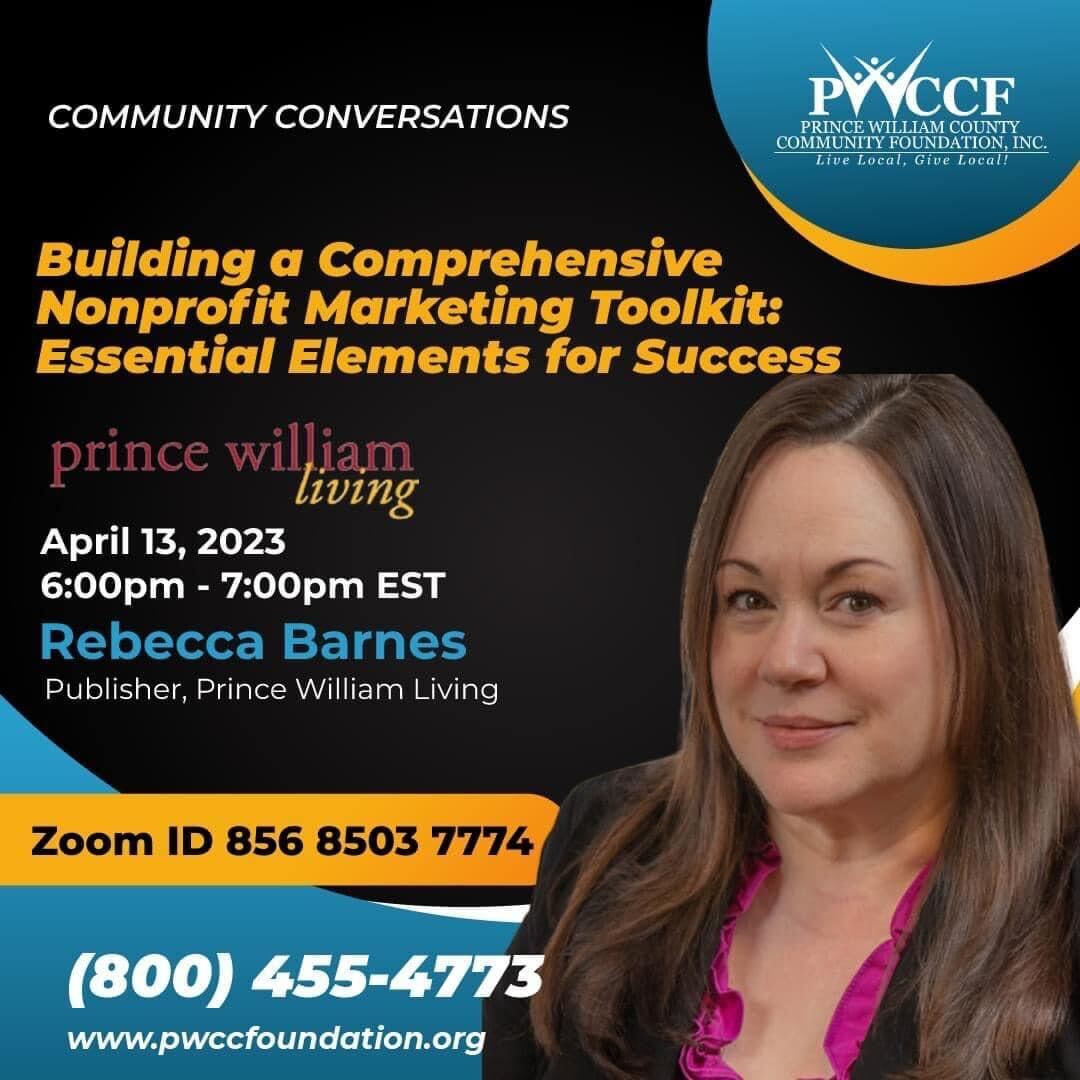 PWCCF Community Conversations Featuring Rebecca Barnes Prince William