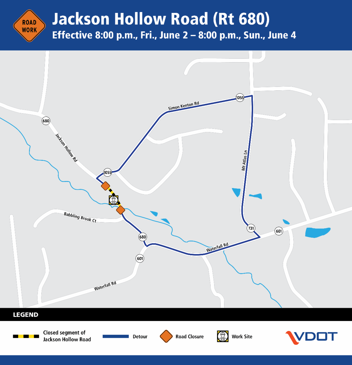 Jackson Hollow Road Weekend Closure in Haymarket June 2 to 4 | Prince ...