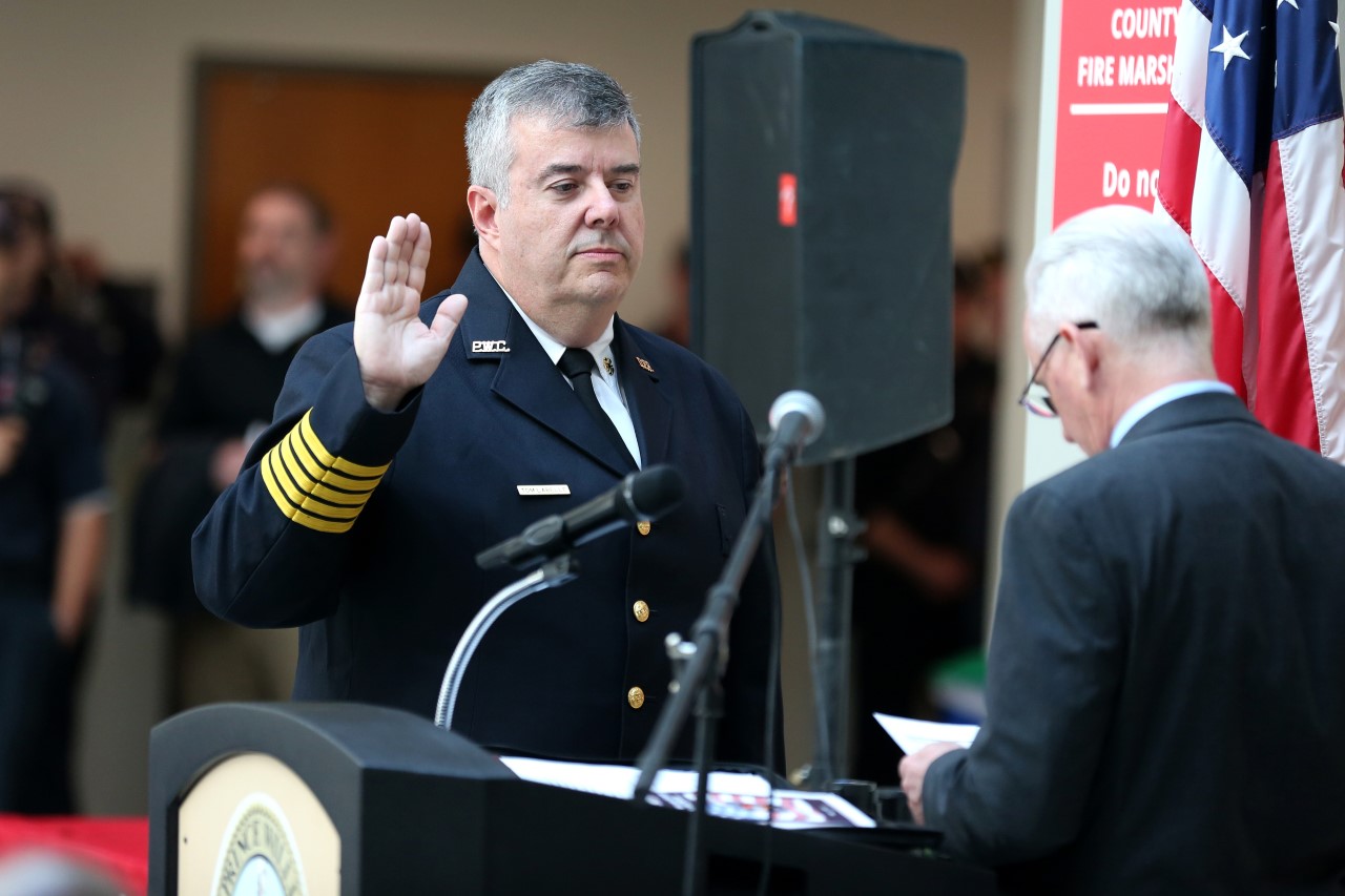 New Prince William County Fire and Rescue System Chief Takes Oath of ...