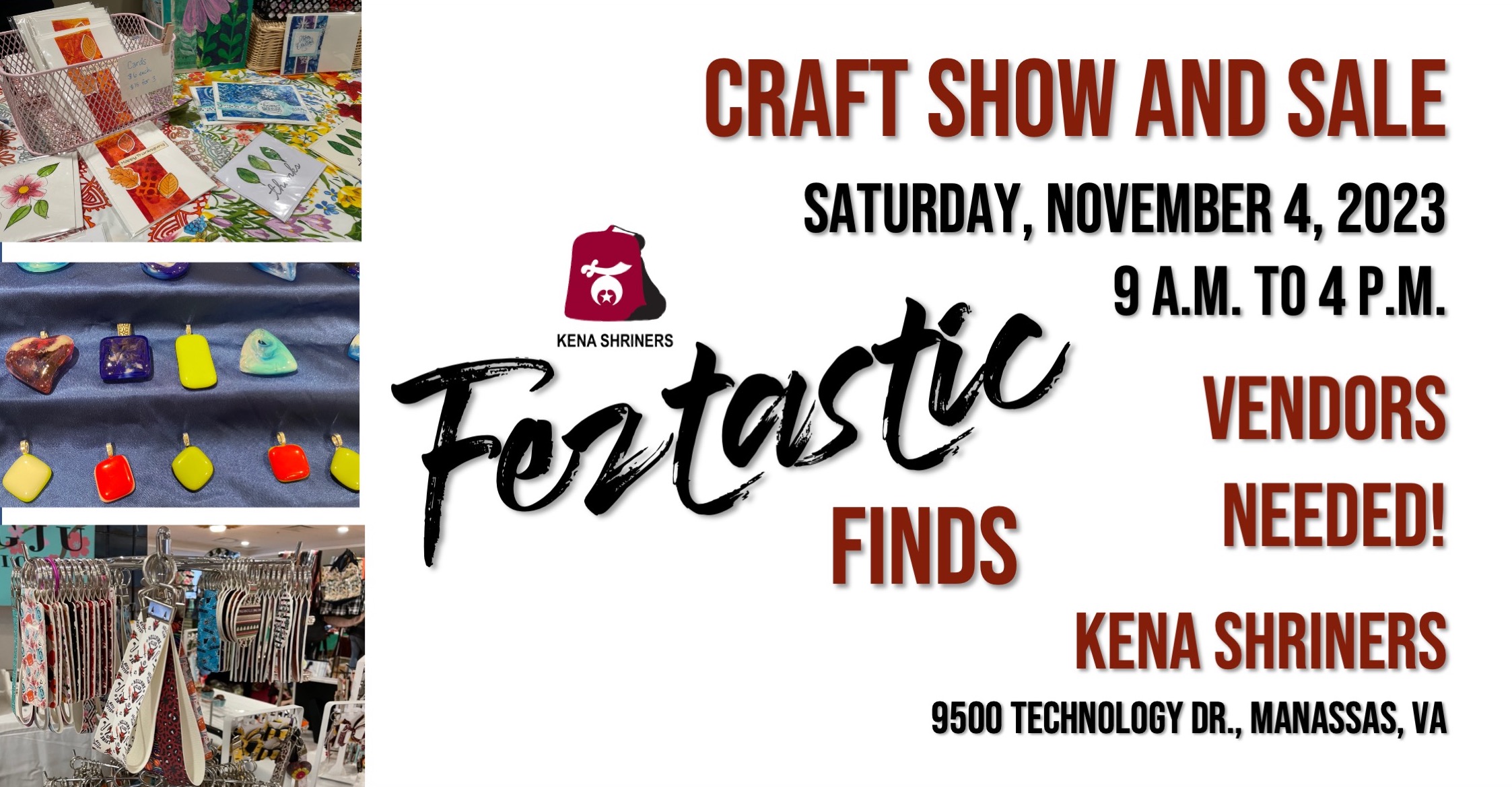 Community Invited to Kena Shriners for Feztastic Finds Craft Show on