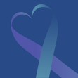 blue and purple heart ribbon
