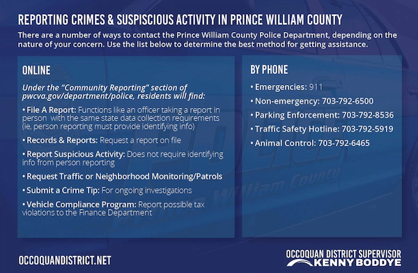 Prince William County Police Incident Report