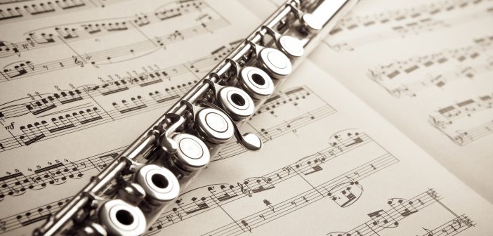 flute and sheet music