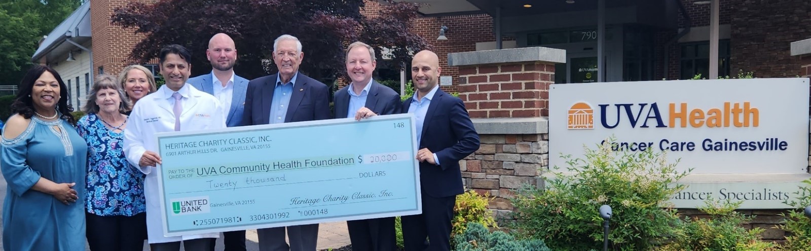 Heritage Hunt Charity Classic Donates to UVA Health Cancer Care ...