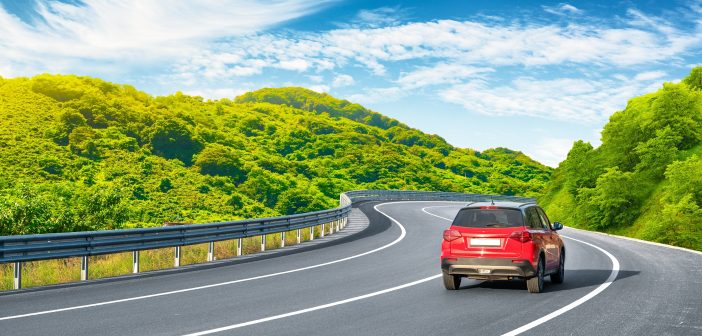 car on a road