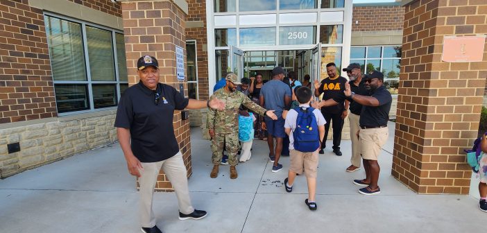 Alpha Phi Alpha at an elementary school in PWC