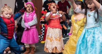 kids in costumes