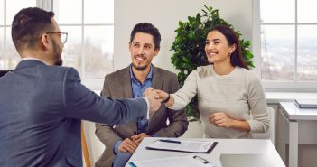 couple meeting with a financial advisor