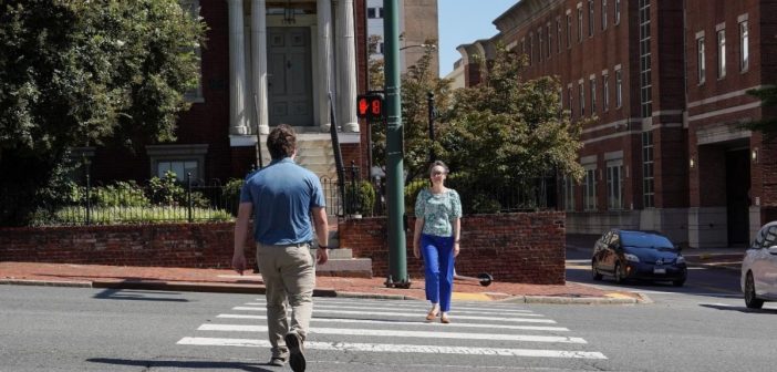 crosswalk, pedestrians, safety, VDOT