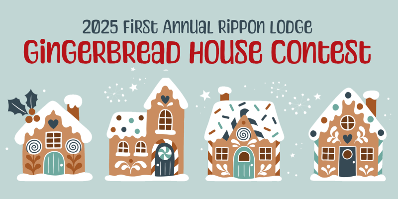 Historic Preservation Gingerbreadhouse Contest 2025, Rippon Lodge