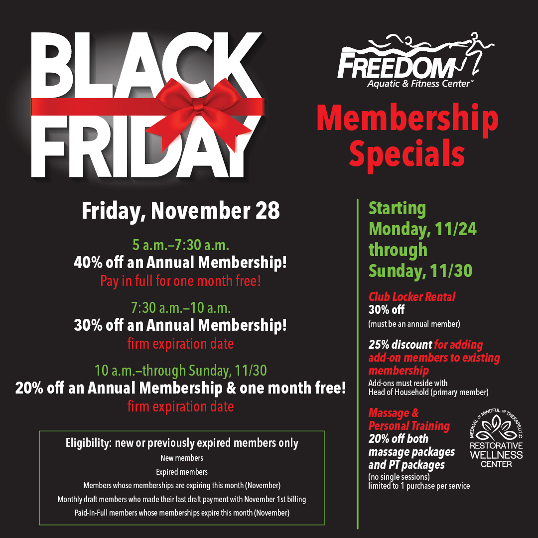 freedom center black friday 2025