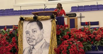 An orator at a previous Dr. King Day event