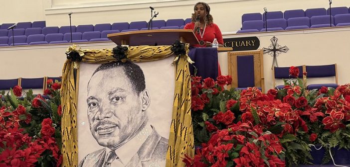 An orator at a previous Dr. King Day event
