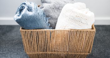 basket of blankets