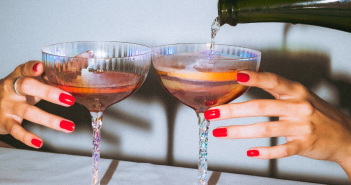 Galentine's. champagne