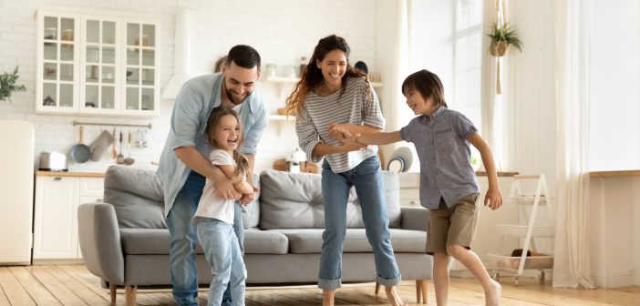Happy,Family,Playing,Funny,Game,Having,Fun,Together,With,Little