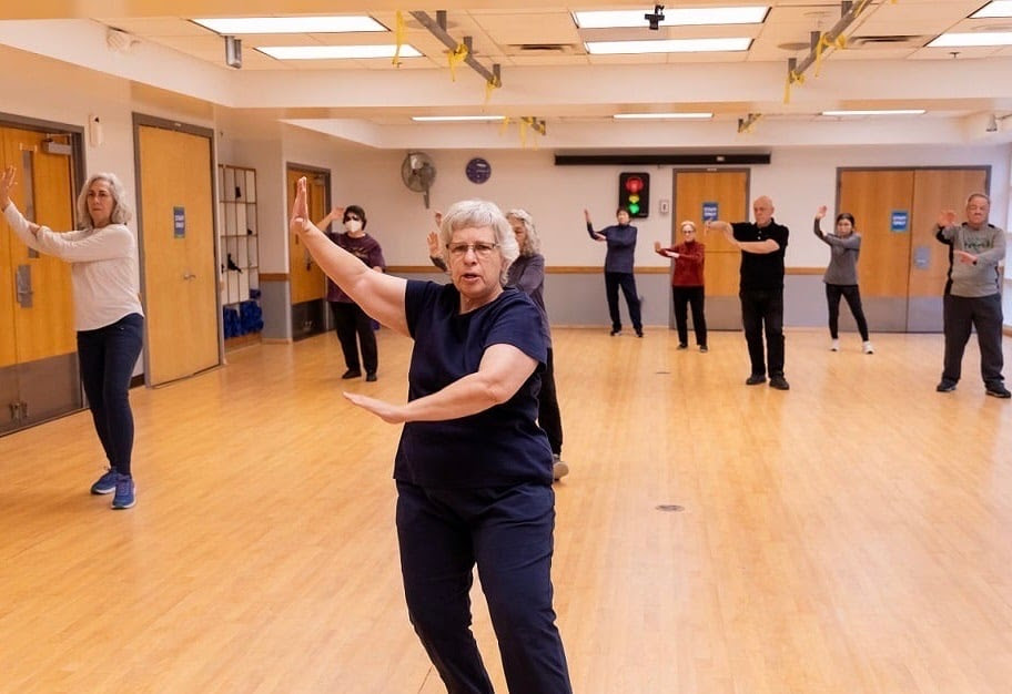 active adults exercise class