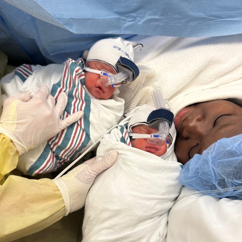 twin babies and mom, VAWFSC