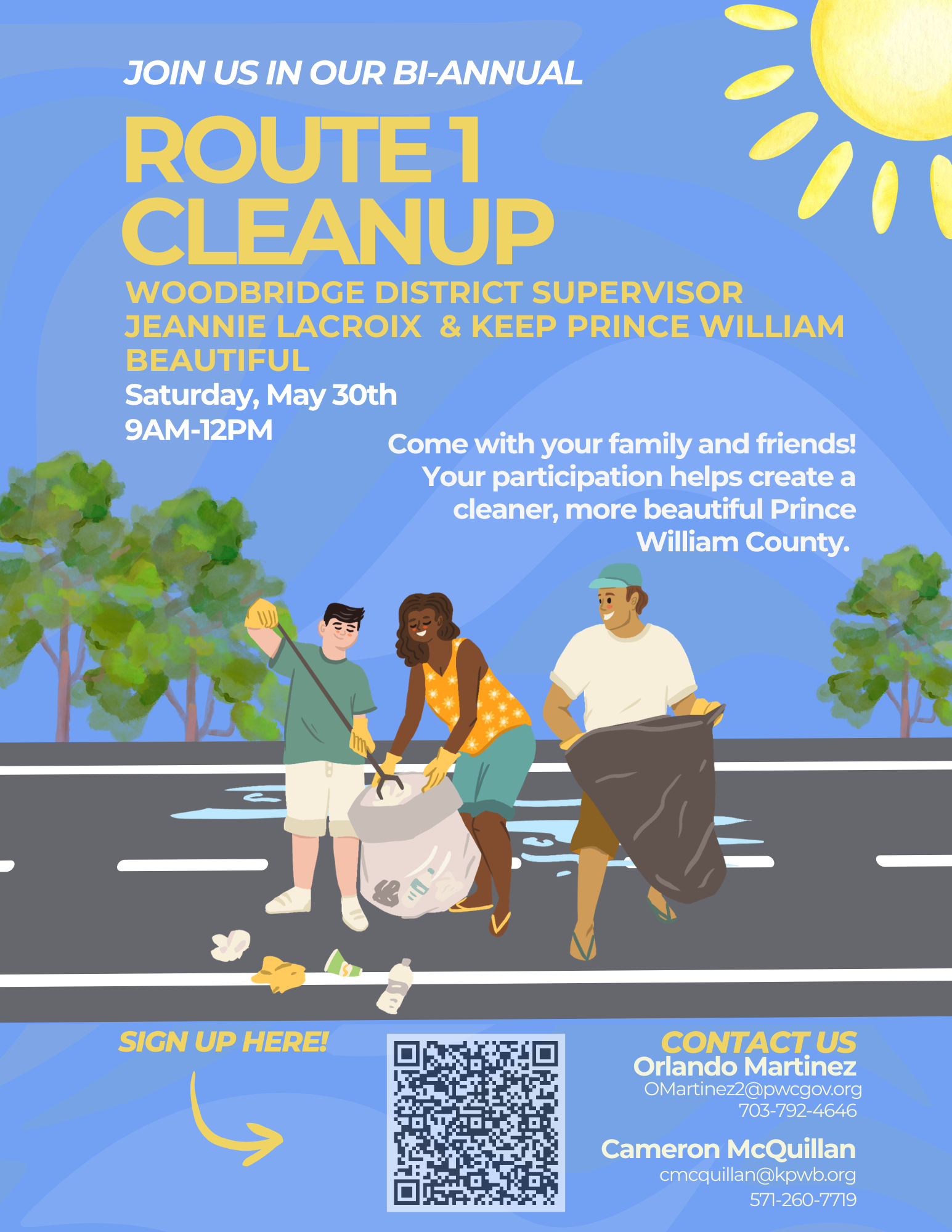 Route 1 biannual cleanup form spring 2026