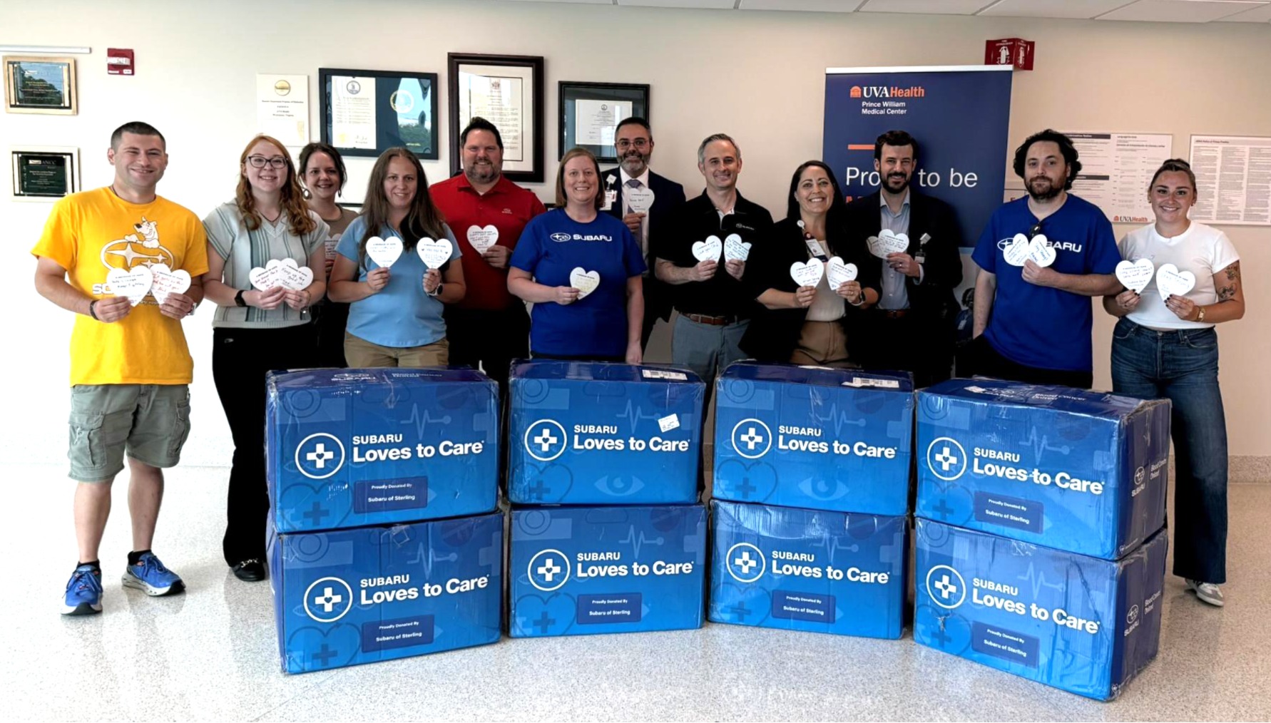 UVA Health Prince William Medical Center Received Donations from Subaru Loves to Care®