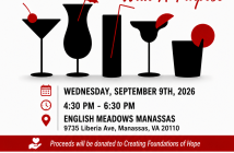Prince William Senior Resource Group 11th Annual Happy Hour With a Purpose event flyer for Sept. 9, 2026