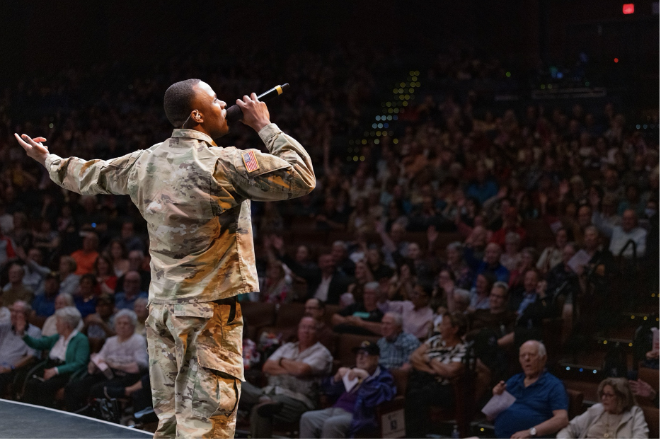 Army Field Band Hip-Hop Artist Lamar Riddick Brings His Music to Manassas